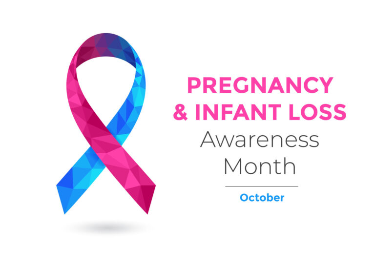 Blue and Pink Awareness Ribbon