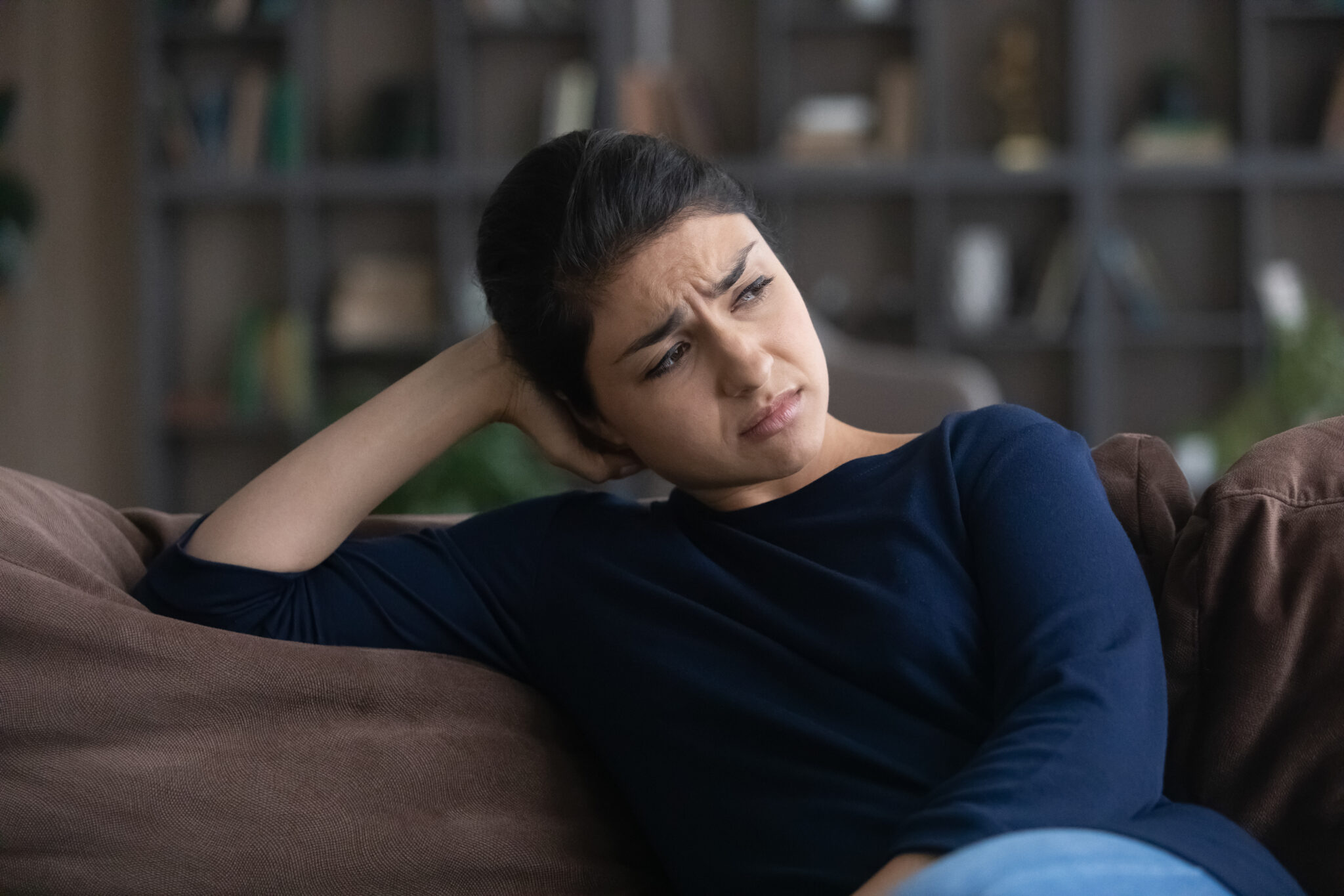 A woman experiencing anxiety